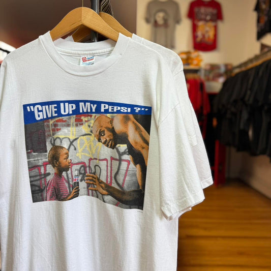 Vintage 90s Give Up My Pepsi Shaq Promo NBA T-Shirt