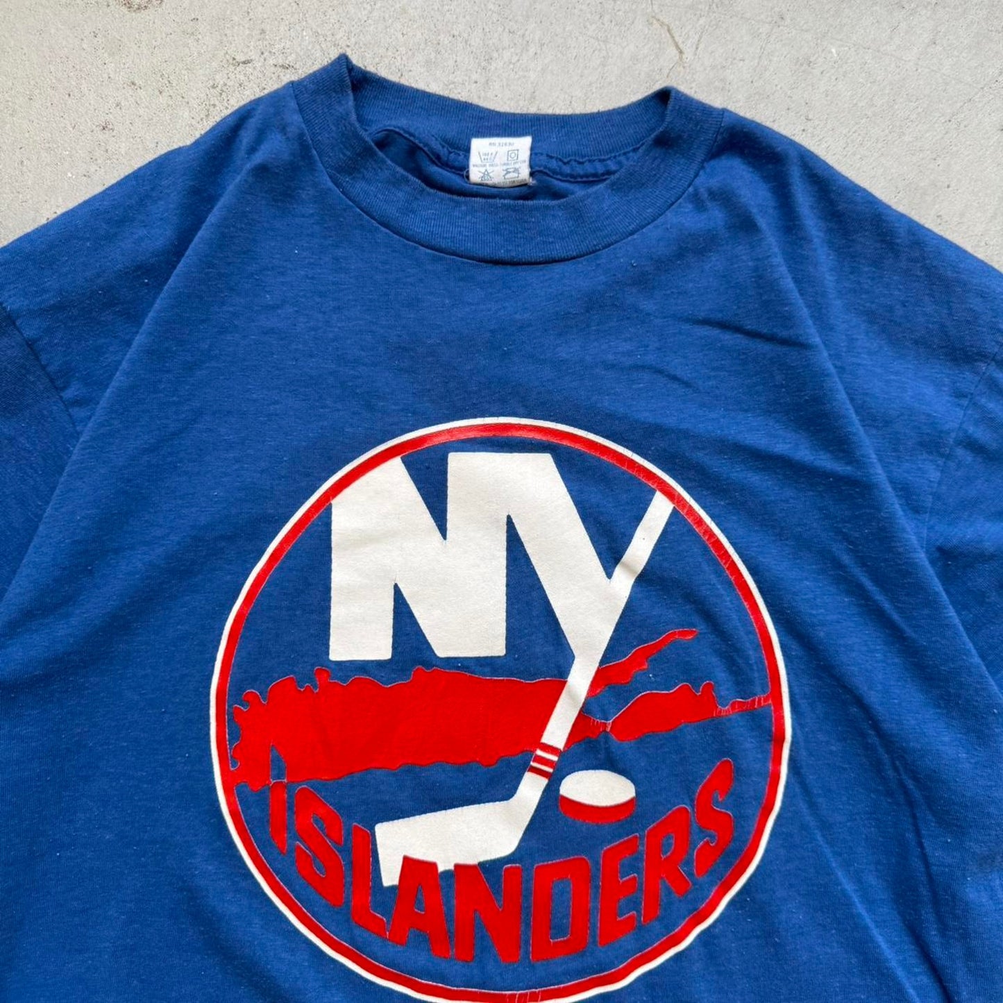 Vintage 80s New York Islanders NYC NHL Hockey T-Shirt - X-Large