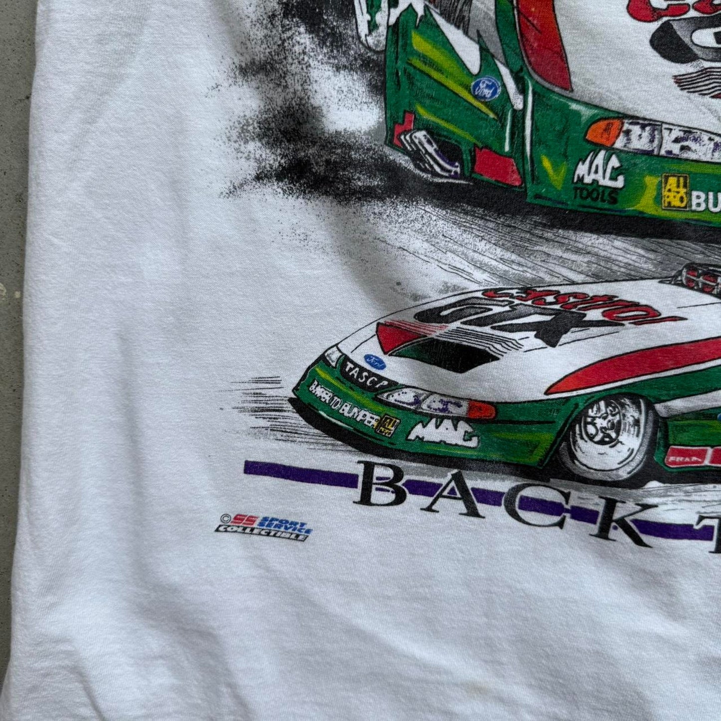 Vintage 90s NHRA Most Wanted The Untouchables Racing NASCAR T-Shirt - X-Large