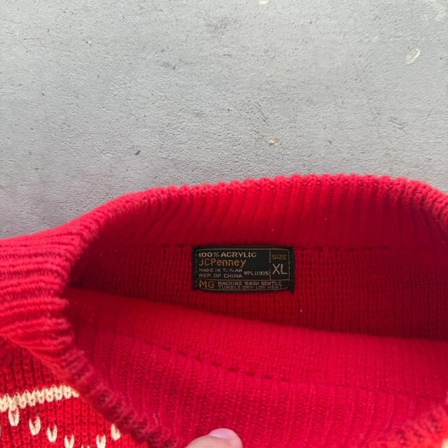 Vintage 70s JCPenny Knit Sweater - X-Large