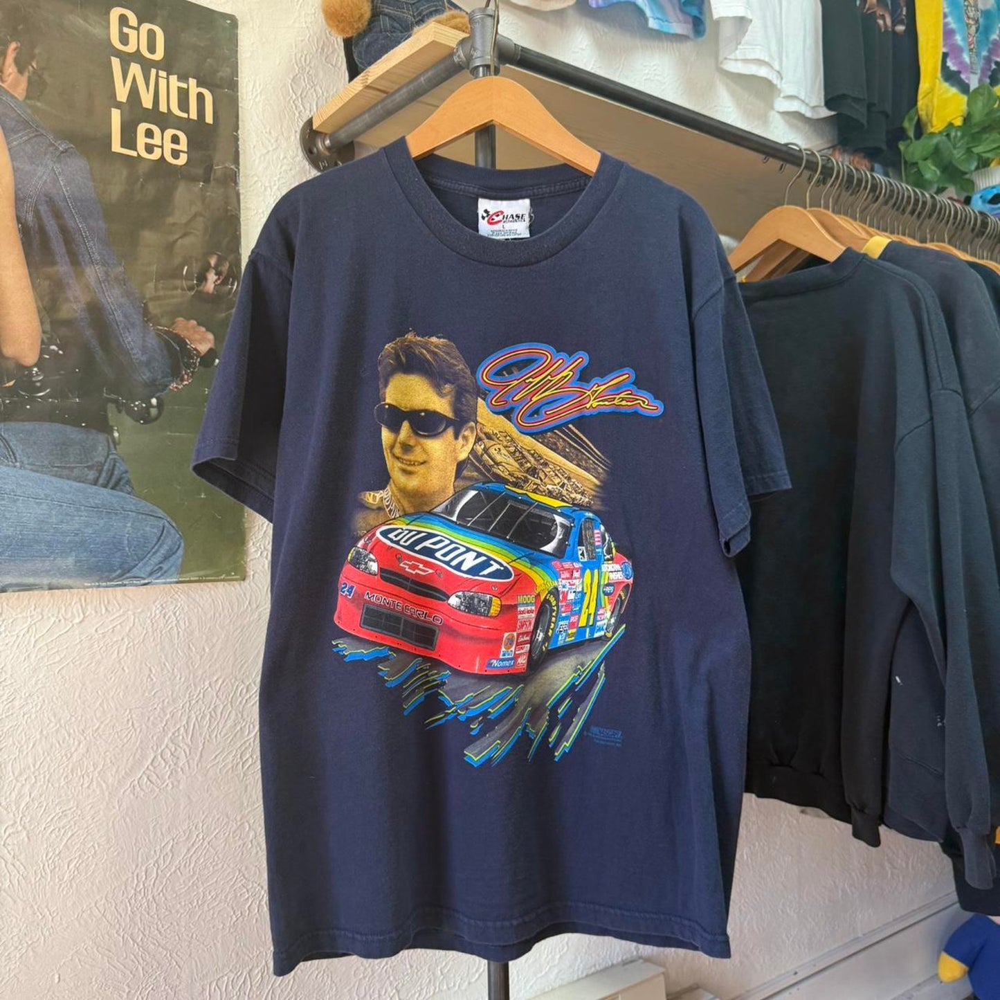 Vintage 90s Jeff Gordon NASCAR Racing Racecar T-Shirt - Large