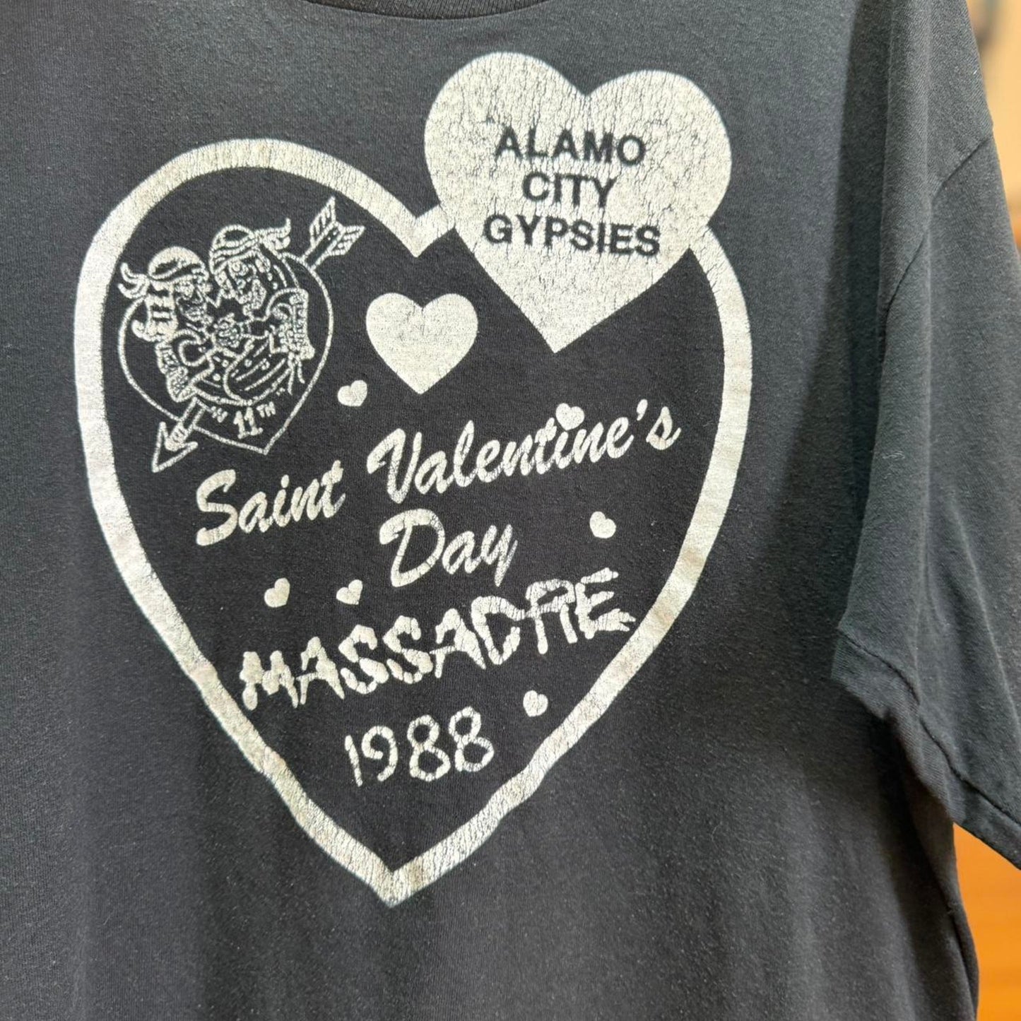 Vintage 1988 Saint Valentines Day Massacre Alamo City T-Shirt