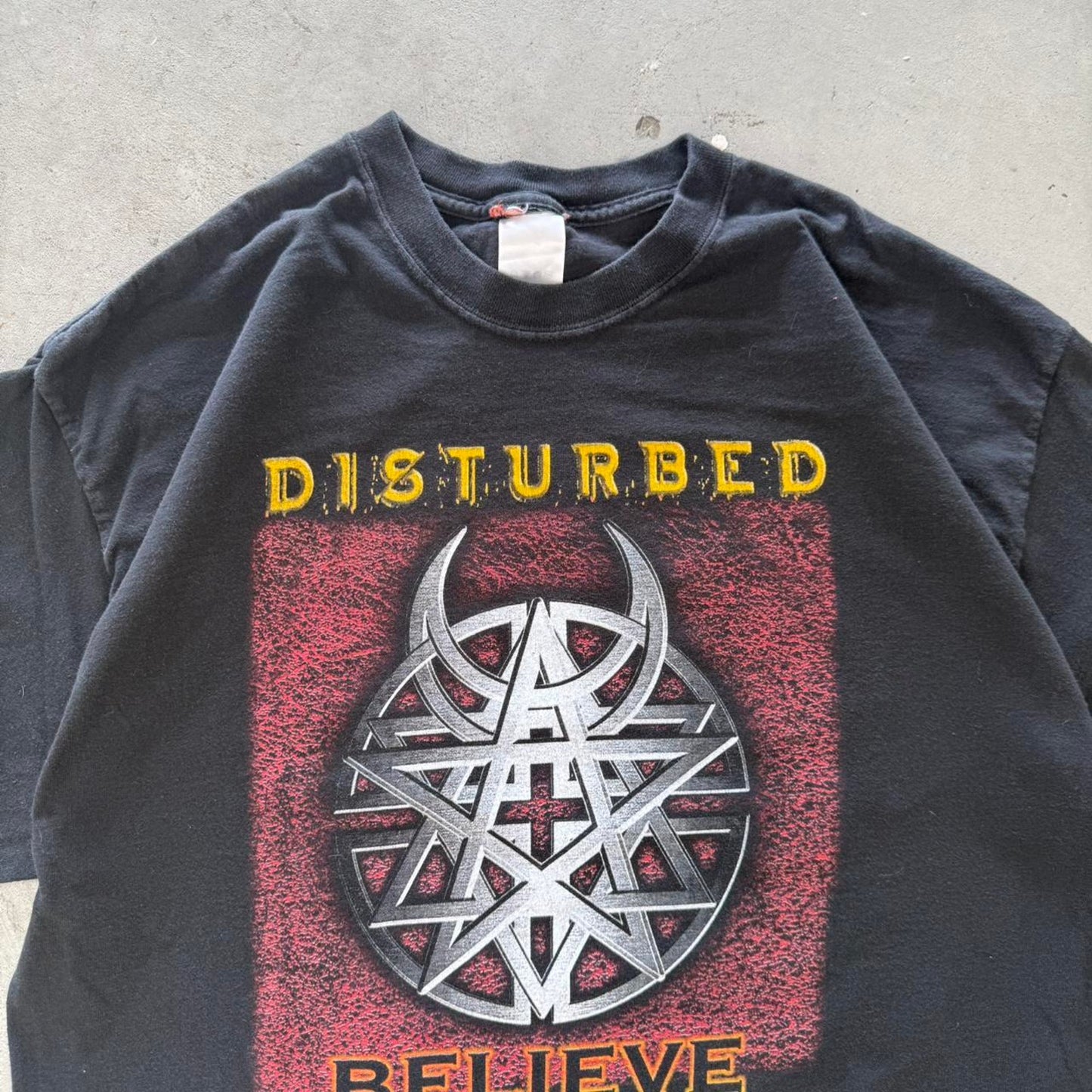 Vintage 2003 Disturbed Believe Music as a Weapon Band T-Shirt - X-Large