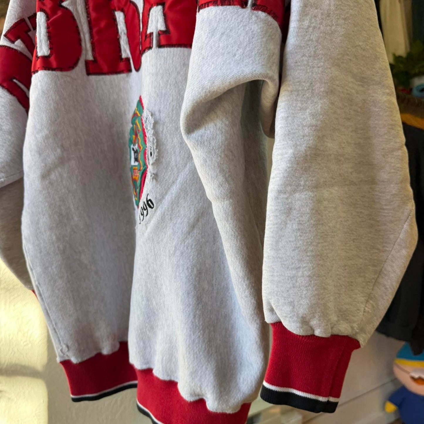 Vintage 1996 Nebraska Tostitos Fiesta Bowl Spell Out Crewneck - X-Large