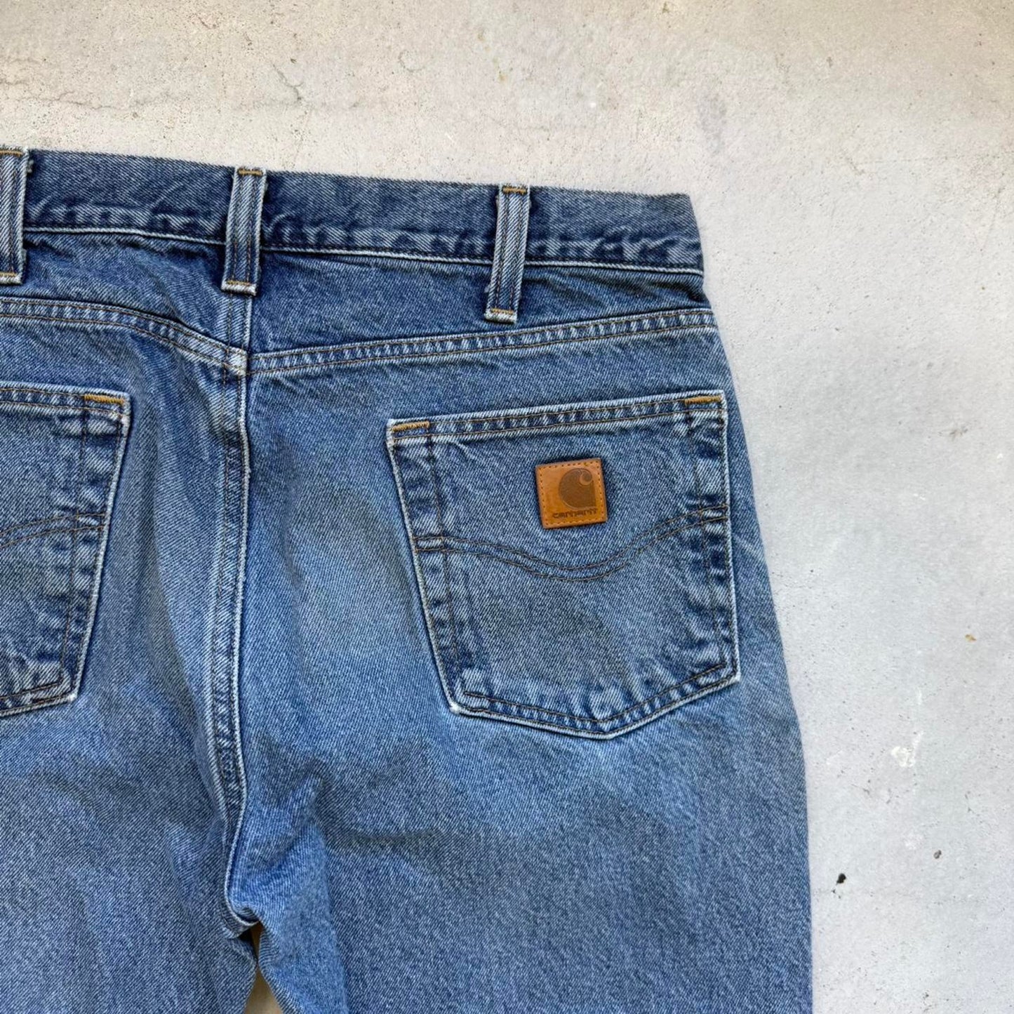 Vintage Carhartt Carpenter Faded Jeans - 34"