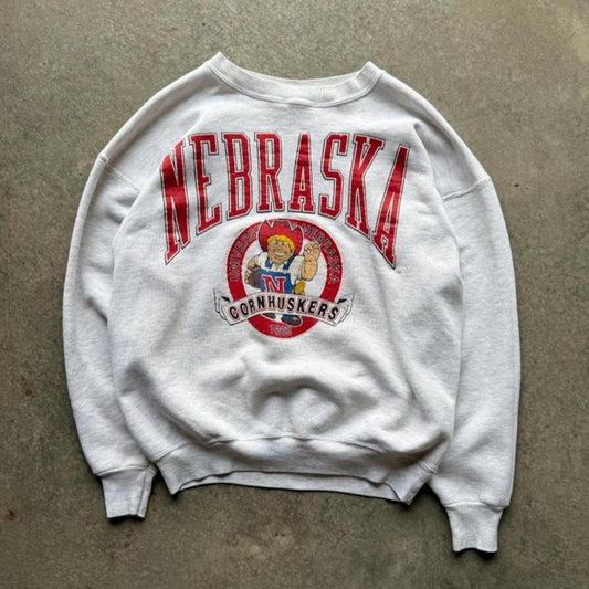 Vintage 90s Nebraska Huskers Herbie Crewneck - Large