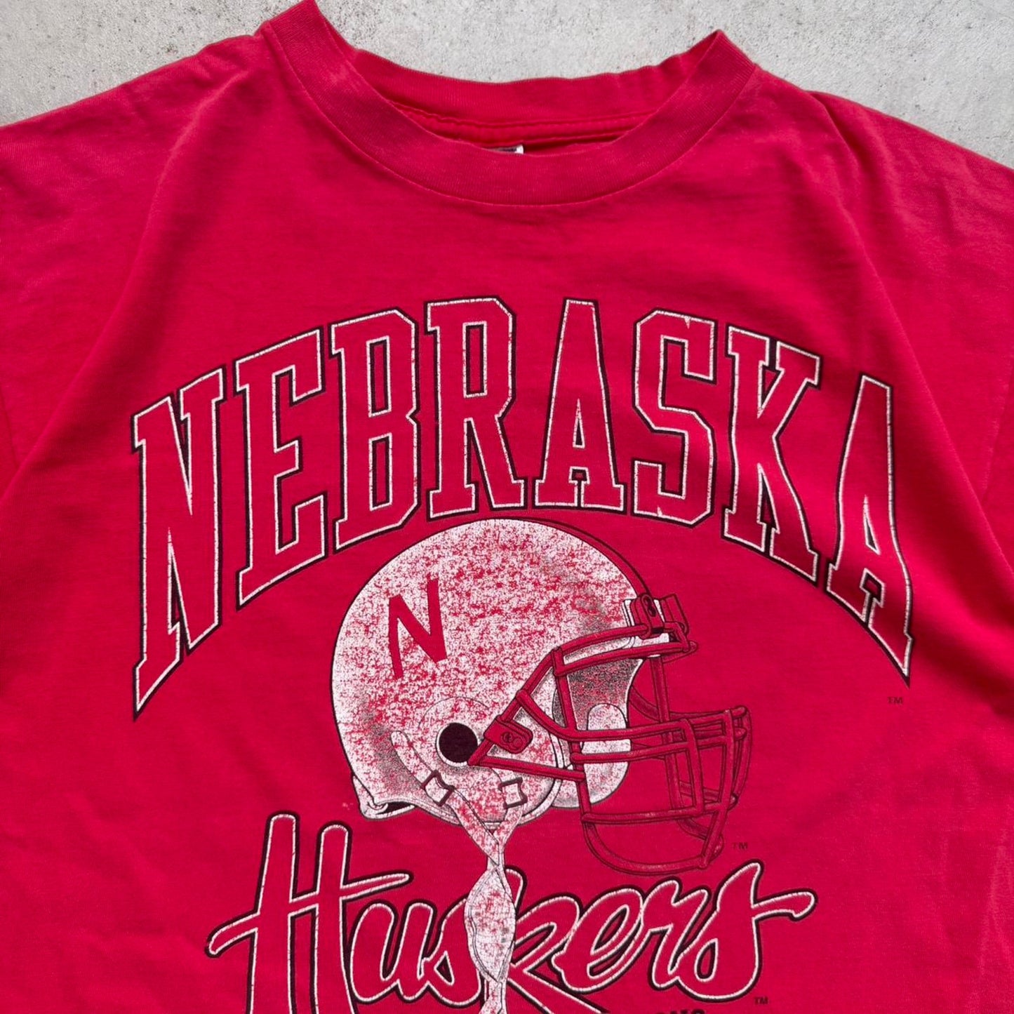 Vintage 1994 Nebraska Huskers National Champions Helmet T-Shirt - Large