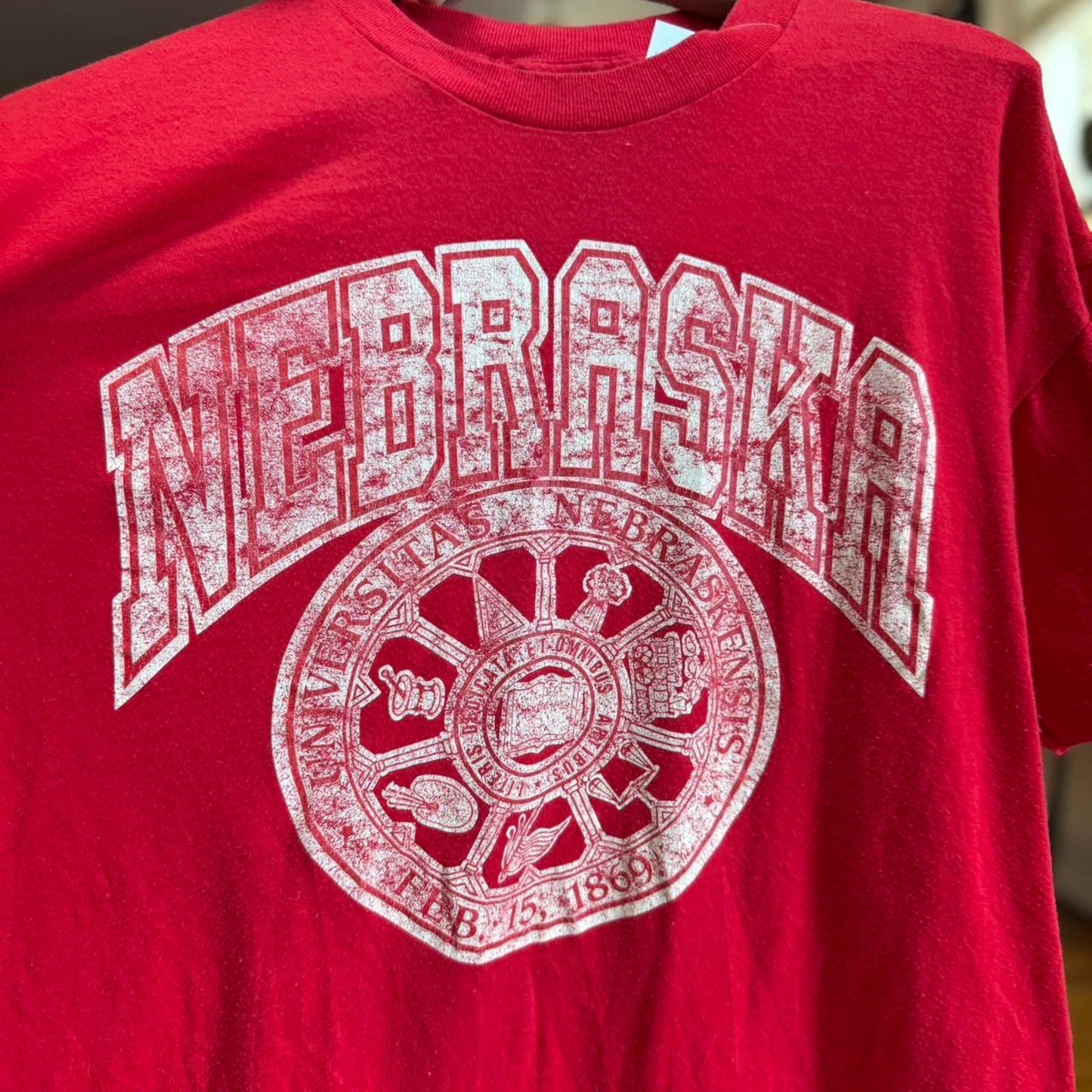Vintage 90s Nebraska Huskers Crest T-Shirt