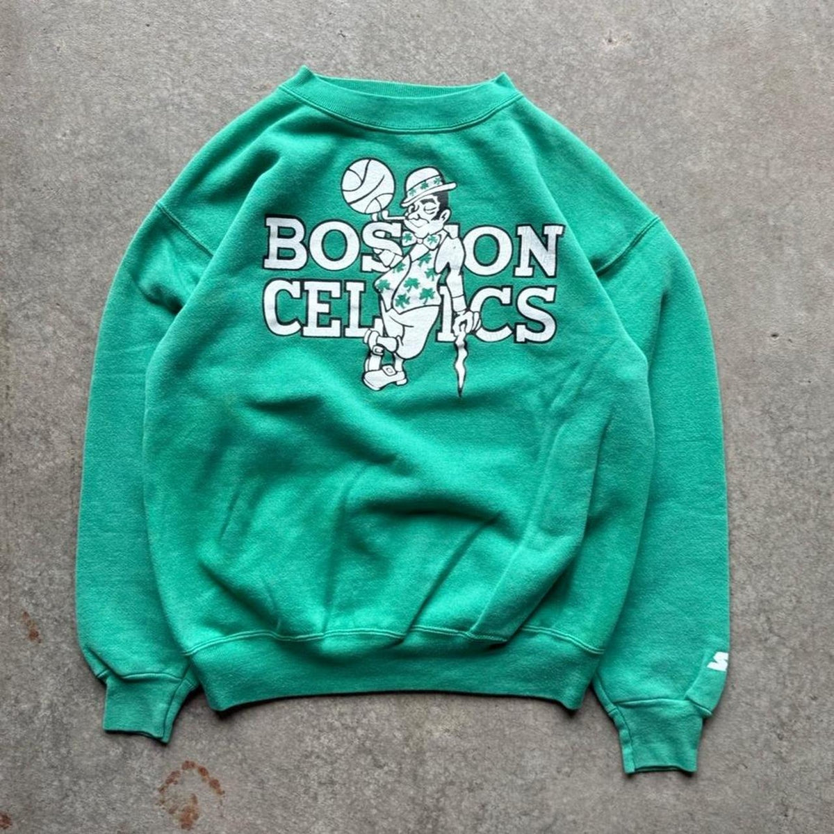 Vintage 80s Boston Celtics NBA Basketball Crewneck - Large