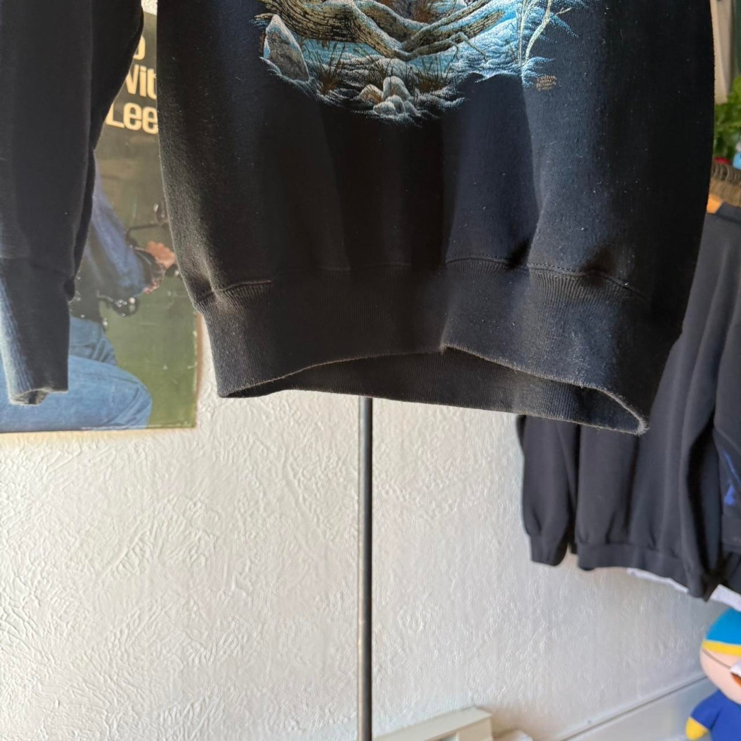 Vintage 90s Wolf Animal Nature Crewneck - Large