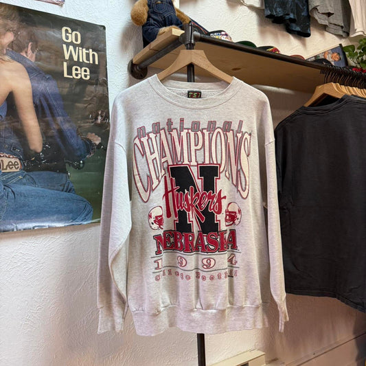 Vintage 90s Nebraska Huskers 1994 National Championship Crewneck - X-Large