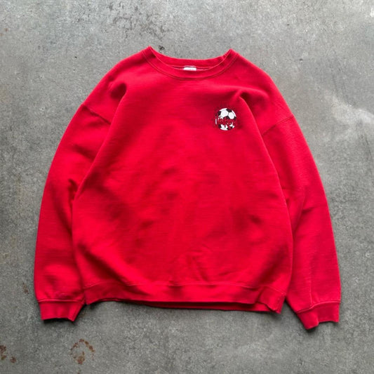 Vintage Nebraska Huskers Soccer Crewneck - X-Large
