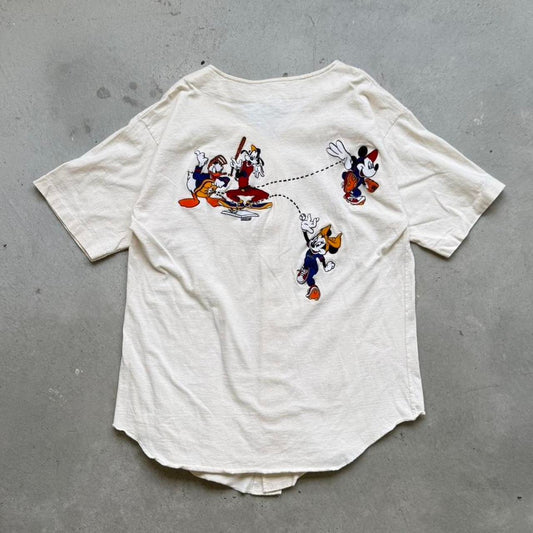 Vintage 90s Disney Mickey Mouse Baseball Minnesota Jersey Shirt - Large