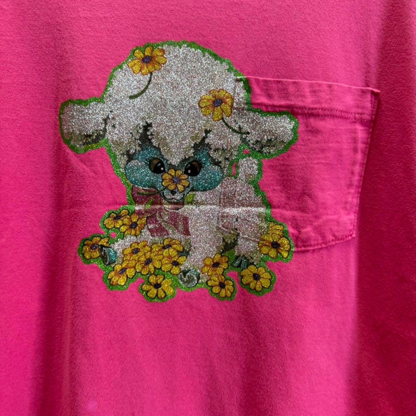 Vintage Baby Lamb Sparkle Pocket T-Shirt