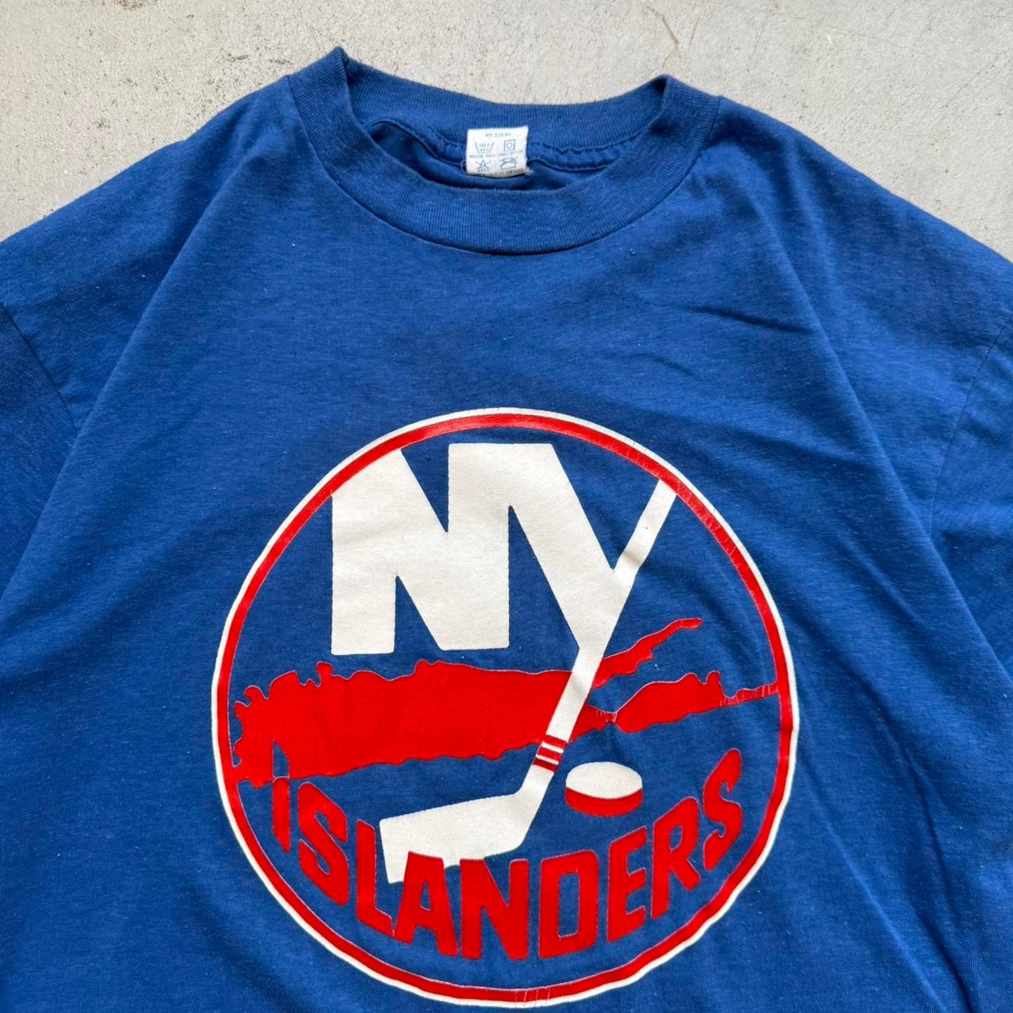 Vintage 80s New York Islanders NYC NHL Hockey T-Shirt - X-Large