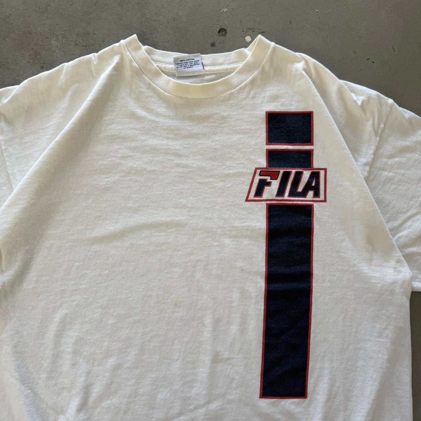 Vintage 90s FILA Sports Logo T-Shirt - X-Large