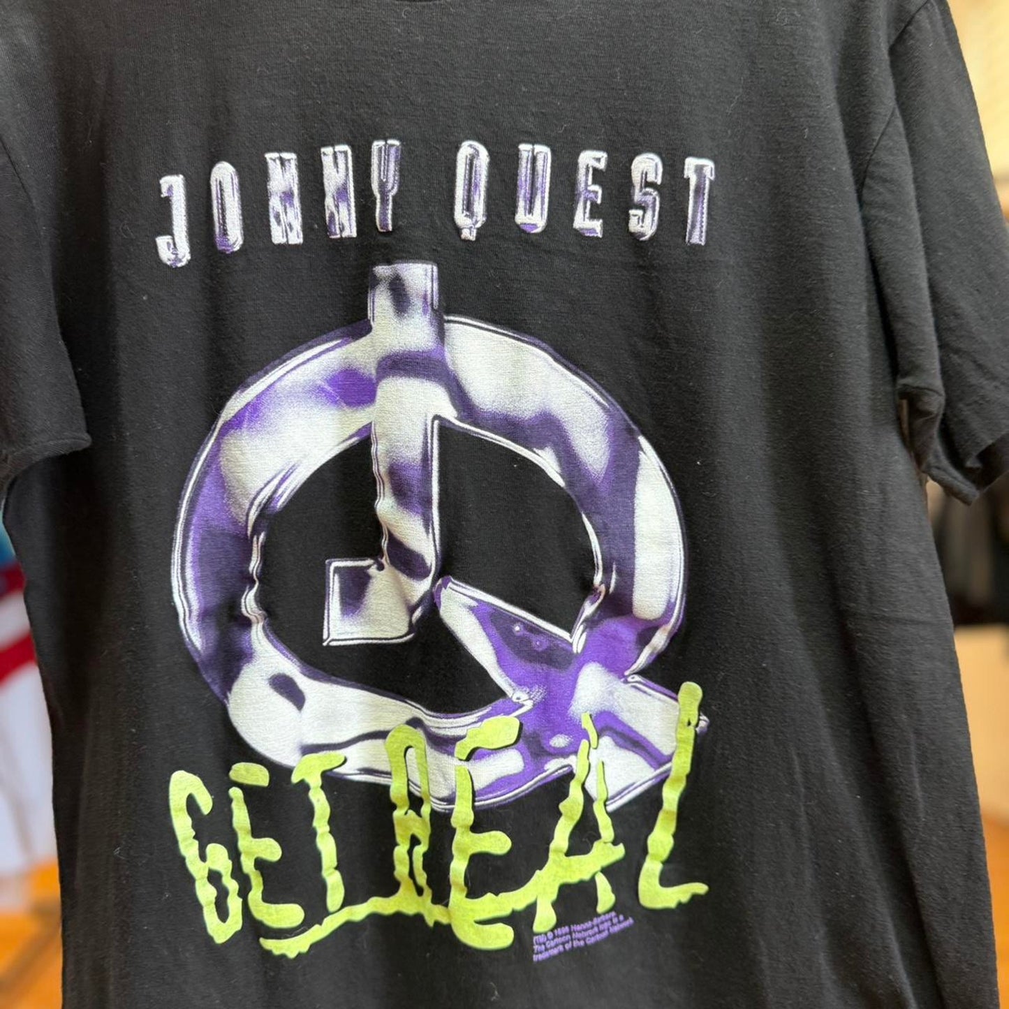 Vintage 80s Johnny Quest Get Real TV Show Promo T-Shirt