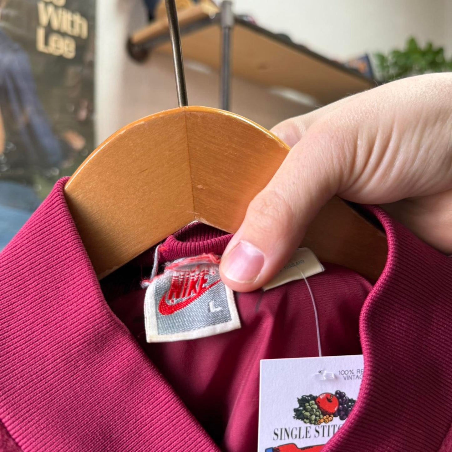 Vintage 90s Nike Air Letterman Jacket - Large