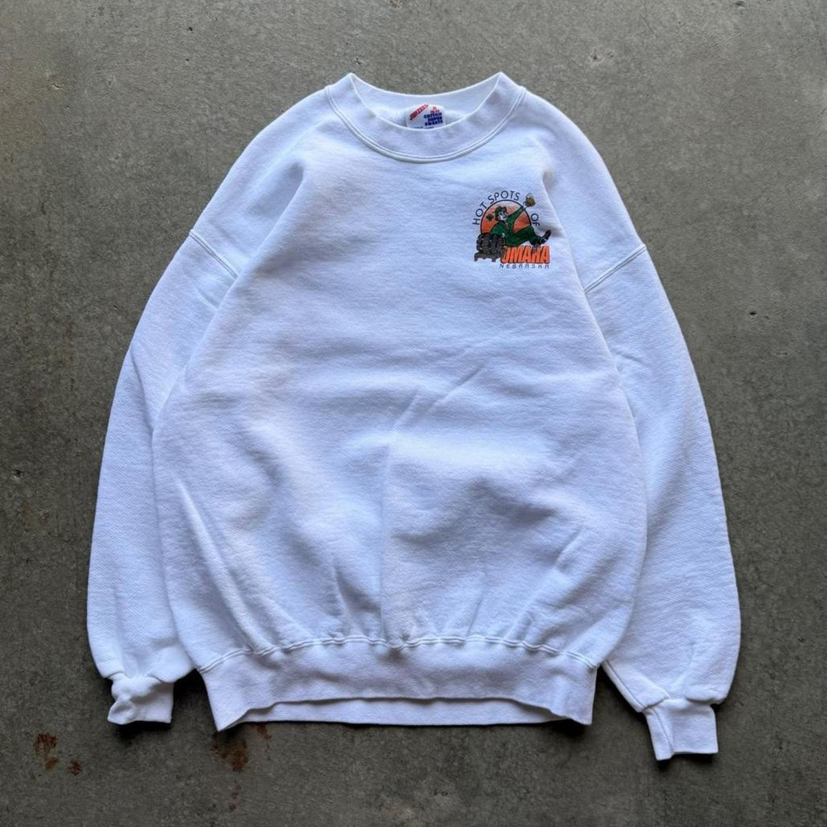Vintage 90s Hot Spots of Omaha Landmark Crewneck - X-Large