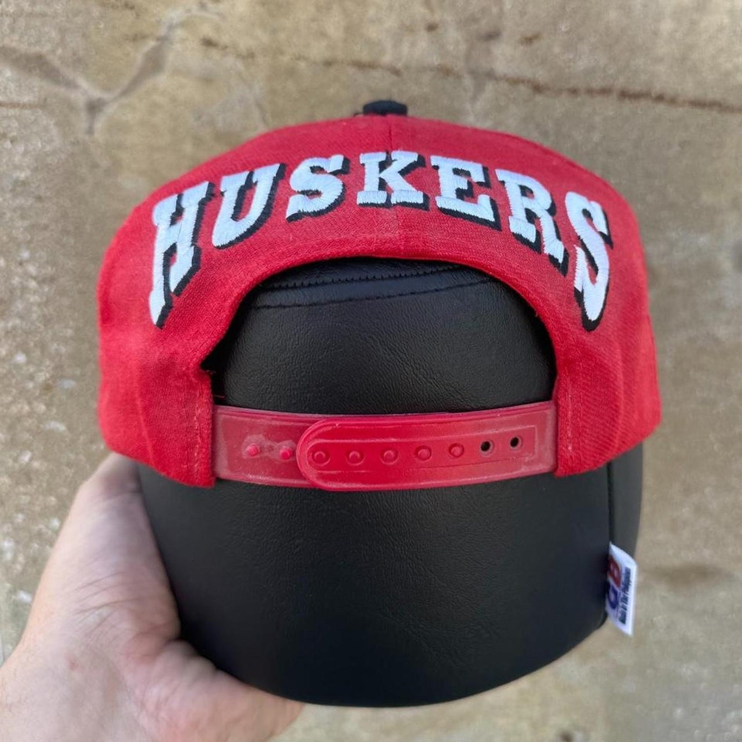 Vintage 90s Nebraska Huskers Spell Out Snapback