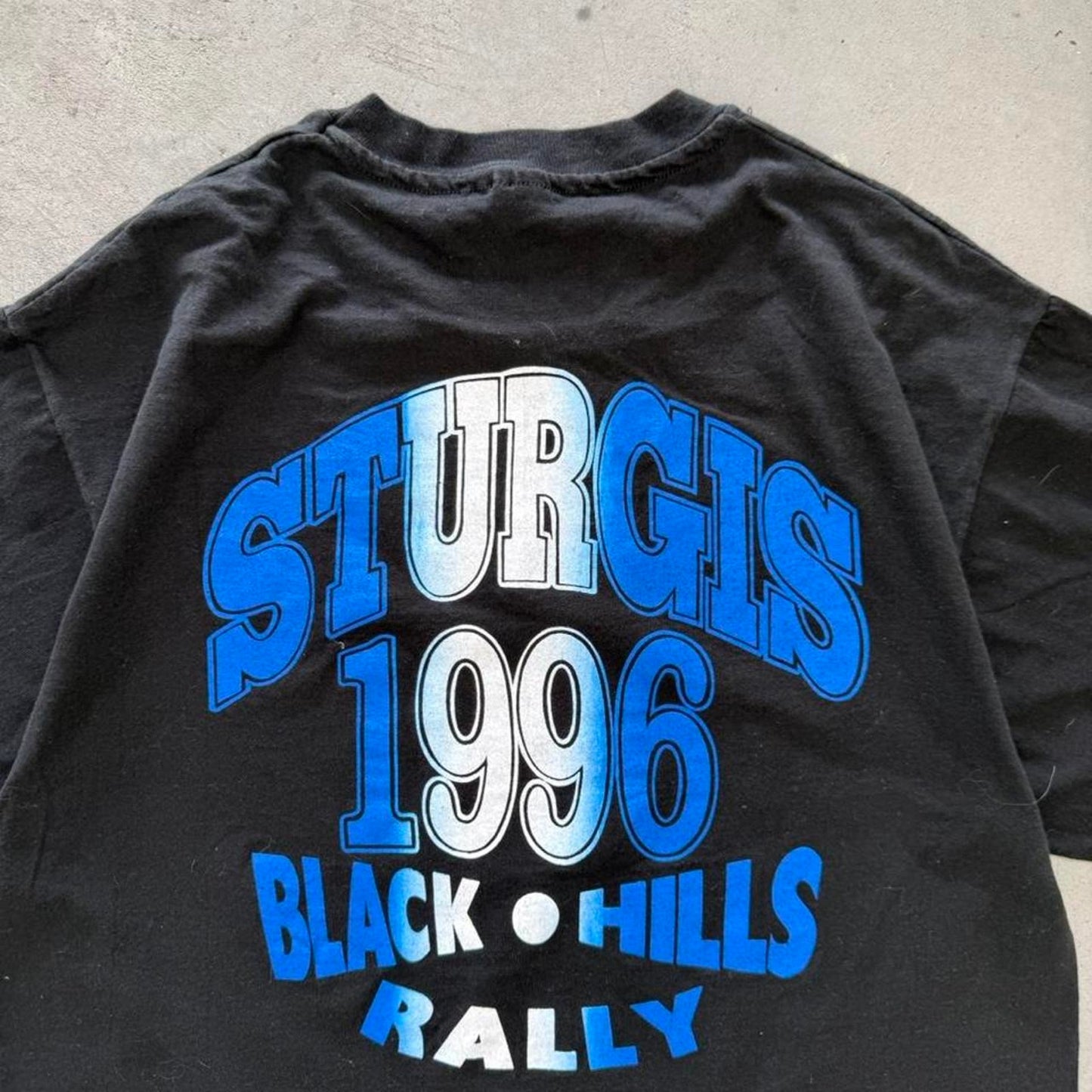 Vintage 1996 Sturgis Black Hills Rally Motorcycle T-Shirt - Large