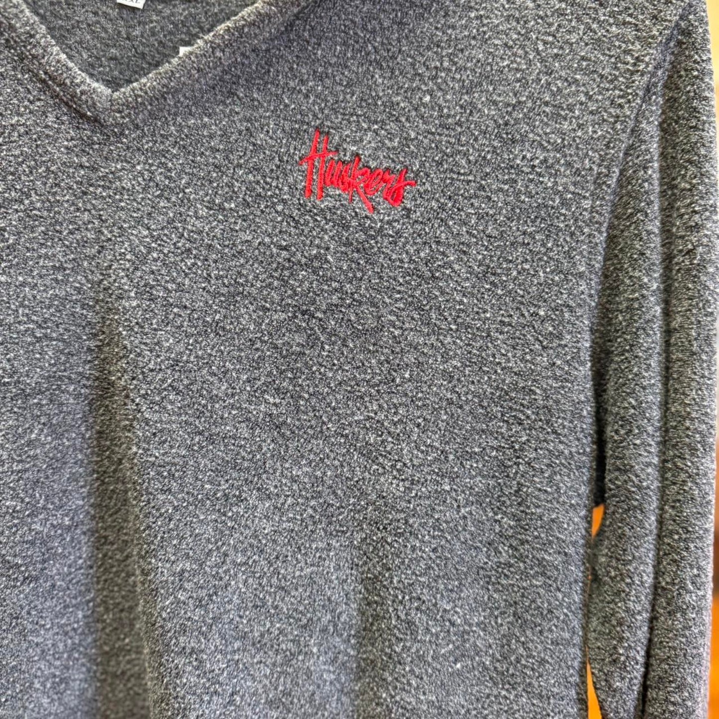 Vintage 90s Nebraska Huskers Embroidered Fleece - XX-Large