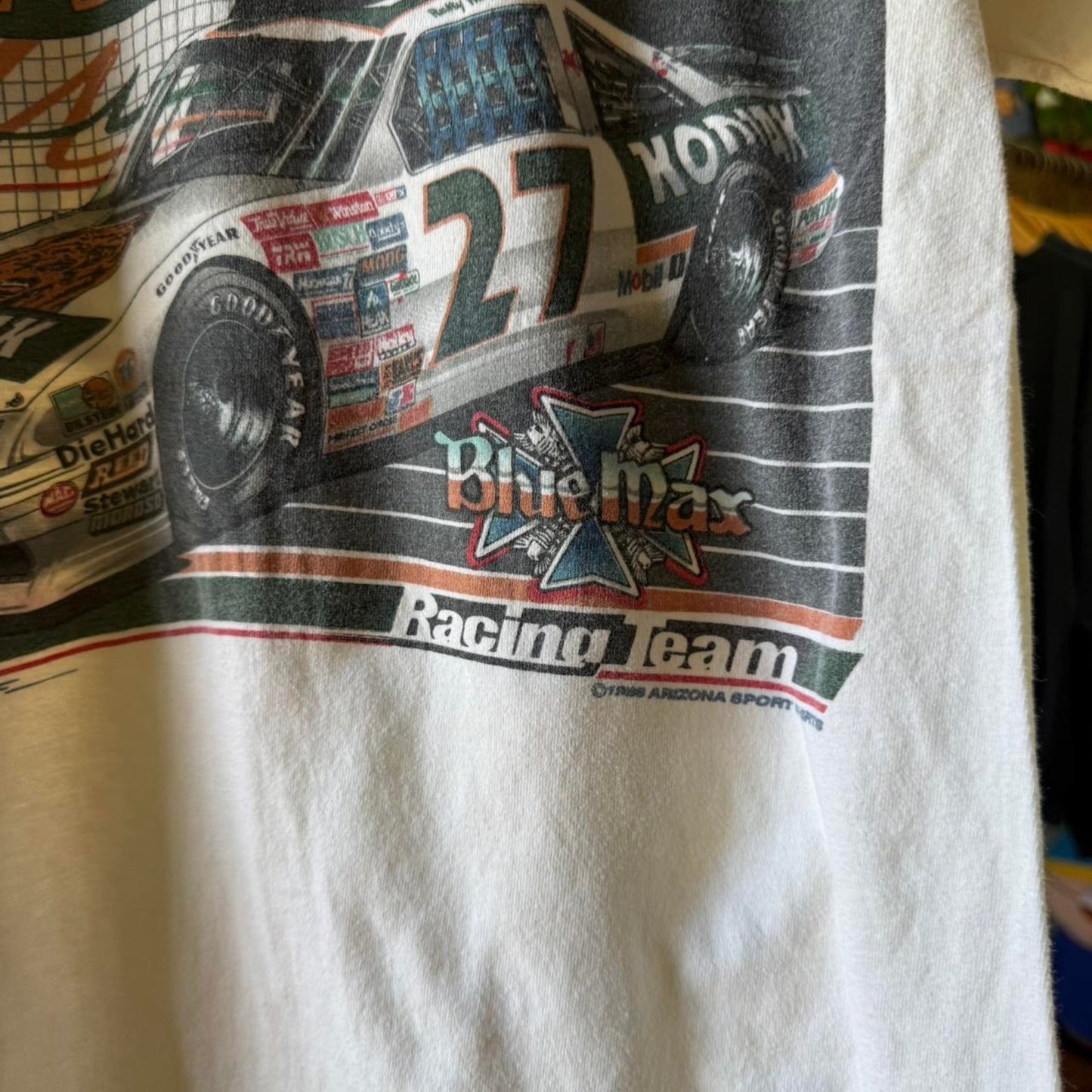 Vintage 90s Rusty Wallace NASCAR Racing Race Car T-Shirt - Medium