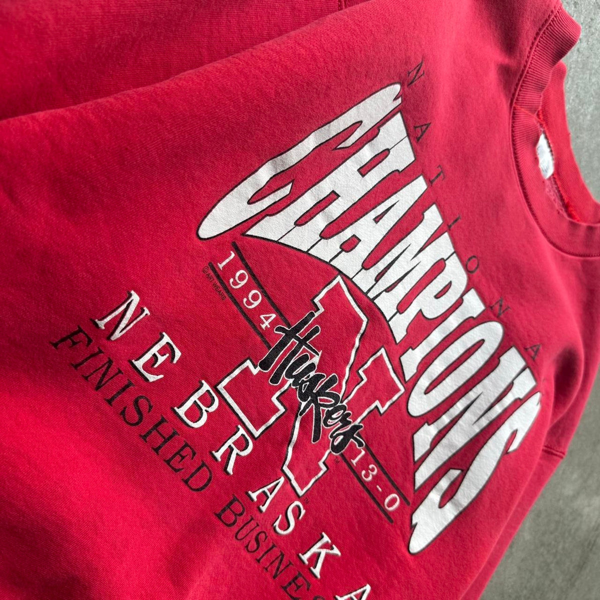Vintage 1994 Nebraska Huskers National Champions Crewneck - Large