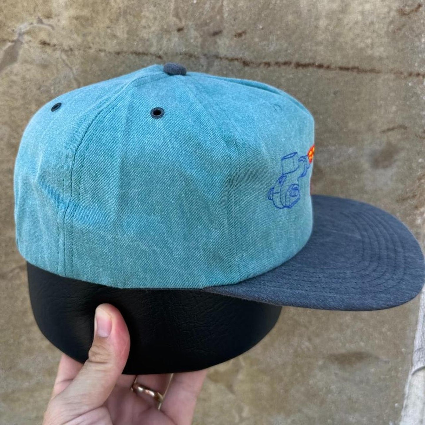 Vintage 90s Webster Flaming Engine Snapback