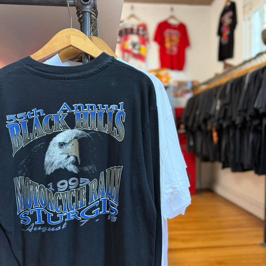Vintage 90s Sturgis Black Hills Rally Biker T-Shirt