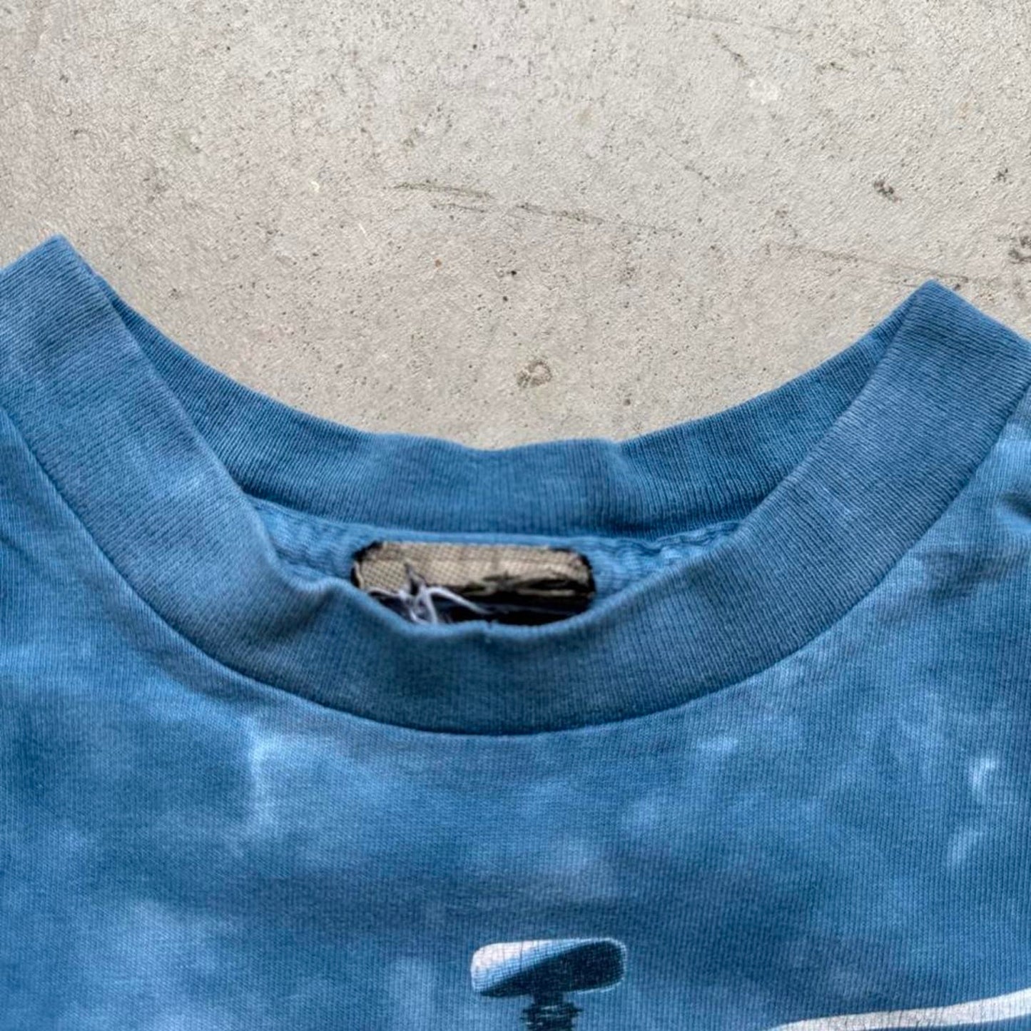 Vintage 90s Liquid Blue Apache Helicopter T-Shirt - Kids 6T