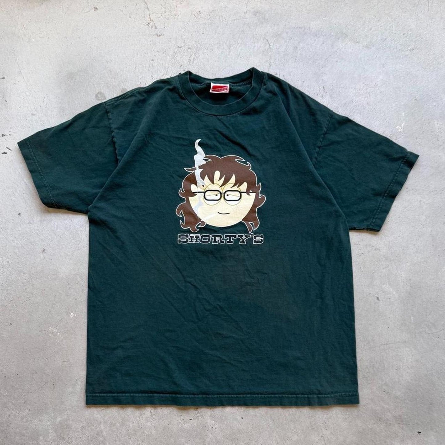 Vintage 90s Shortys South Park Parody Skateboarding T-Shirt - X-Large
