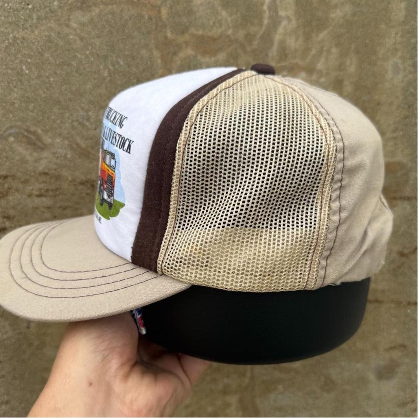 Vintage 80s Trucking Grain and Livestock Nebraska Trucker Cap