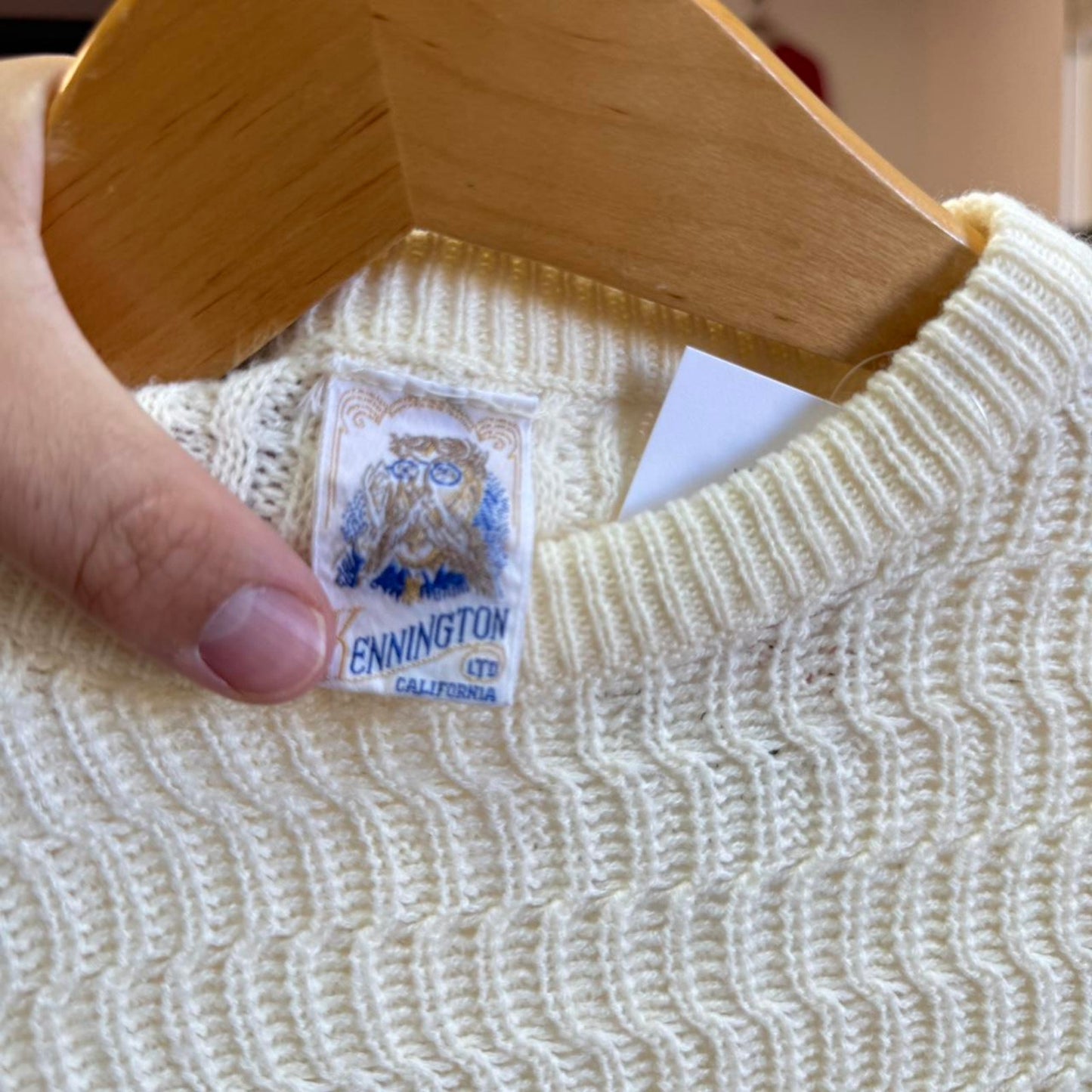 Vintage 90s Striped Knit Sweater - Medium (W)