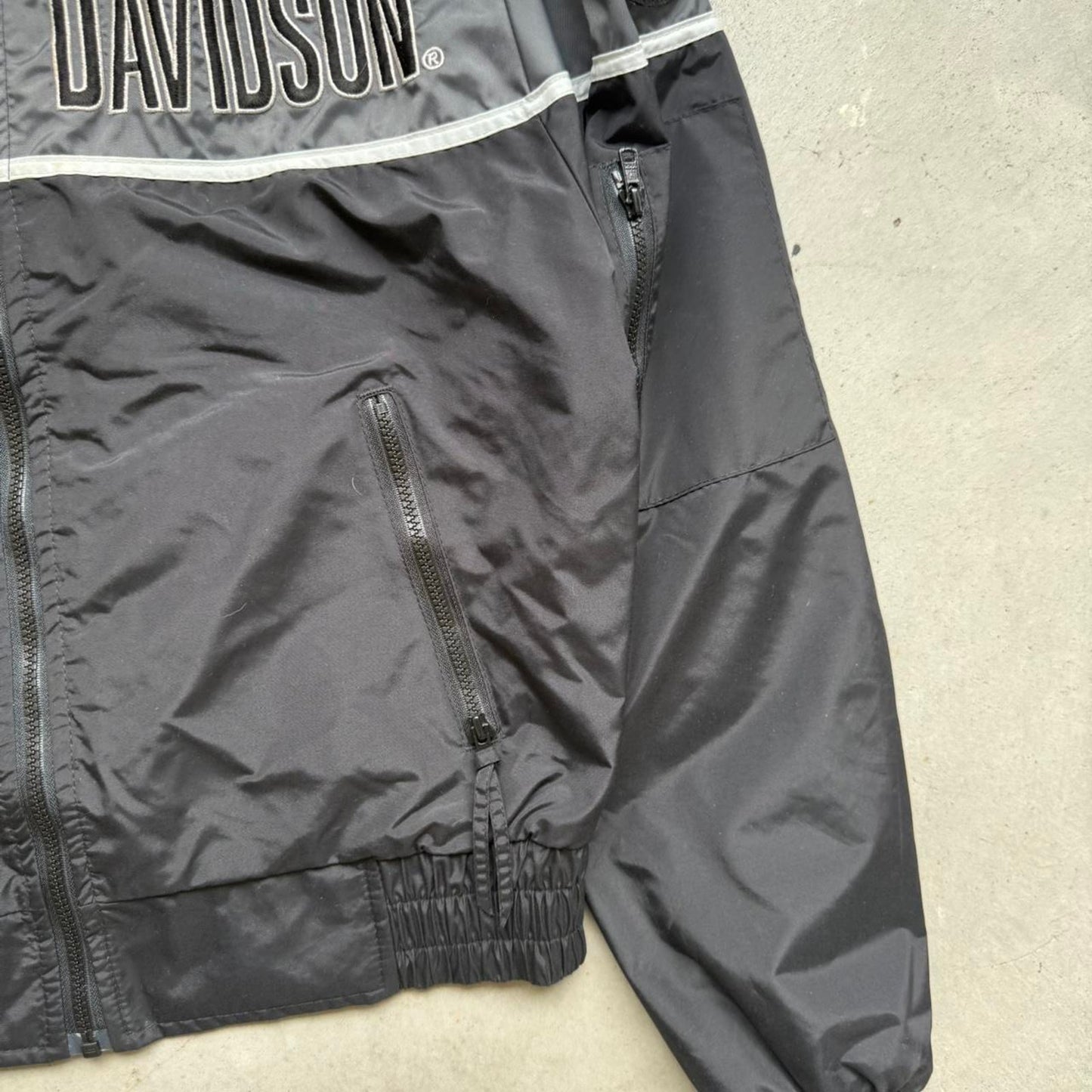Vintage 90s Harley Davidson Motorcycles Racing Jacket - Medium