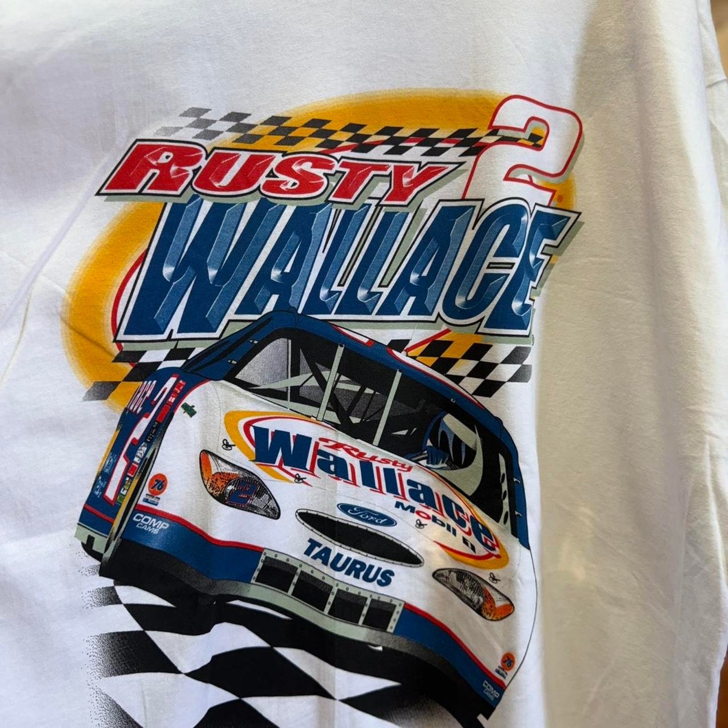 Vintage 90s NASCAR Rusty Wallace Racing T-Shirt - X-Large