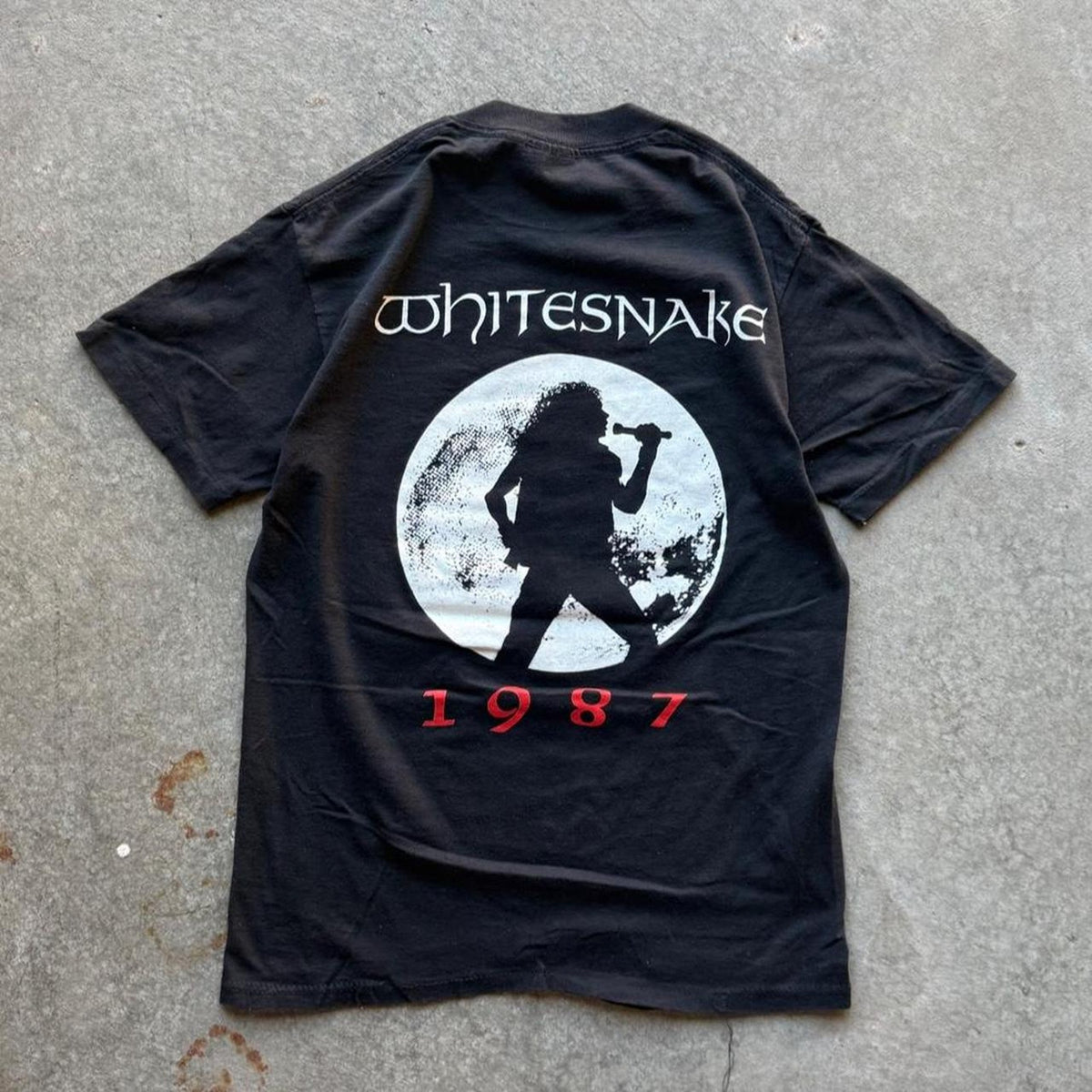 Vintage 1987 Whitesnake David Coverdale Band T-Shirt - Medium