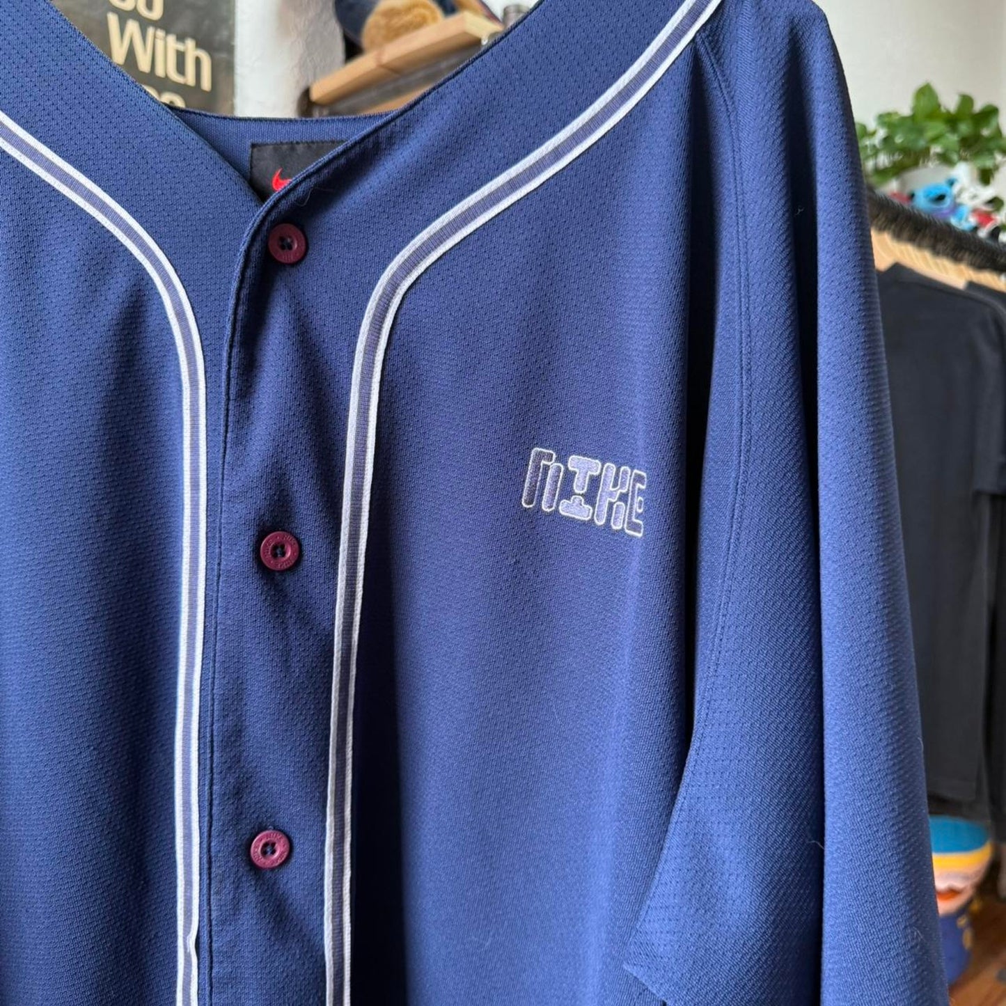 Vintage 90s Nike Baseball Style Jersey - XX-Large