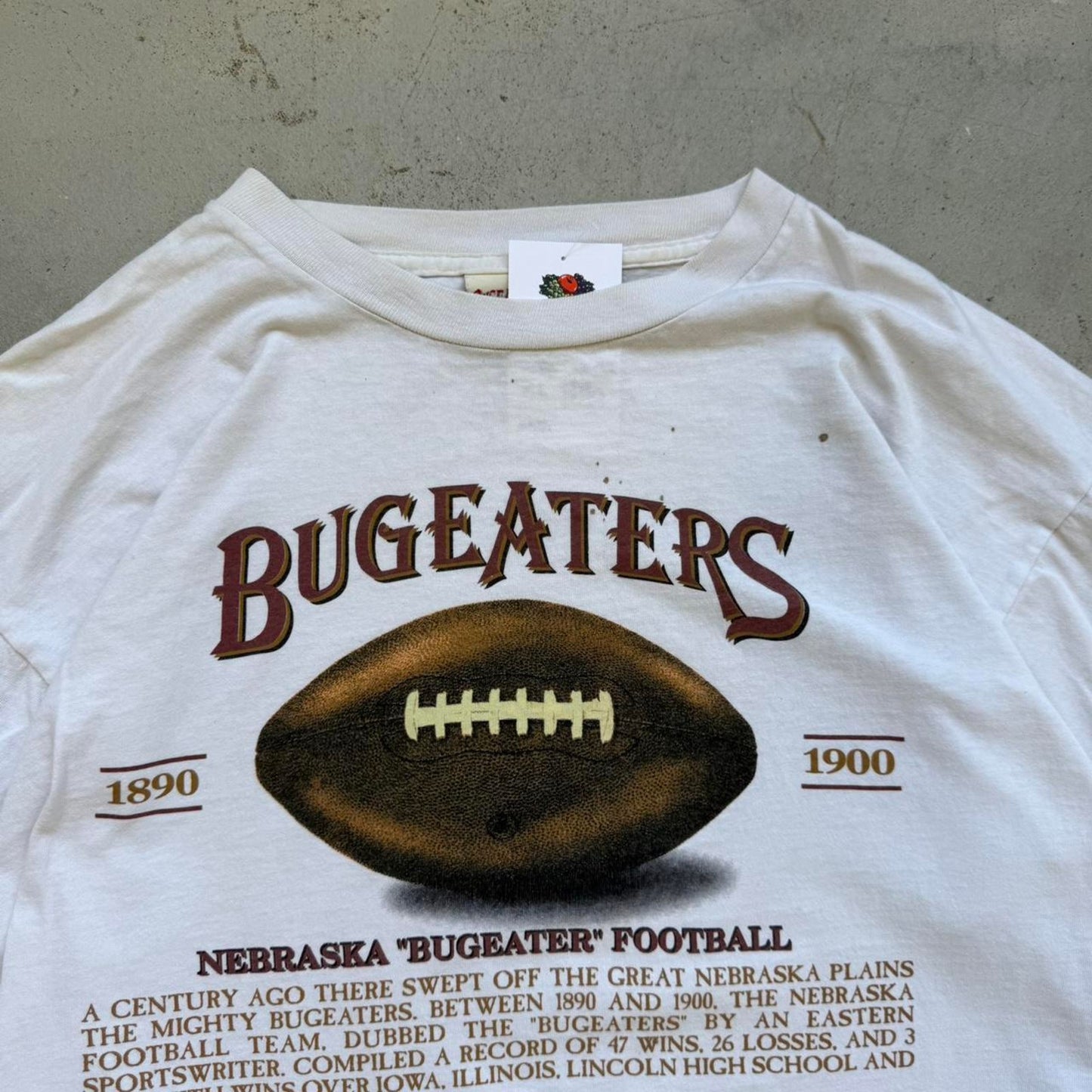 Vintage 90s Nebraska Huskers Bugeaters Football T-Shirt - X-Large