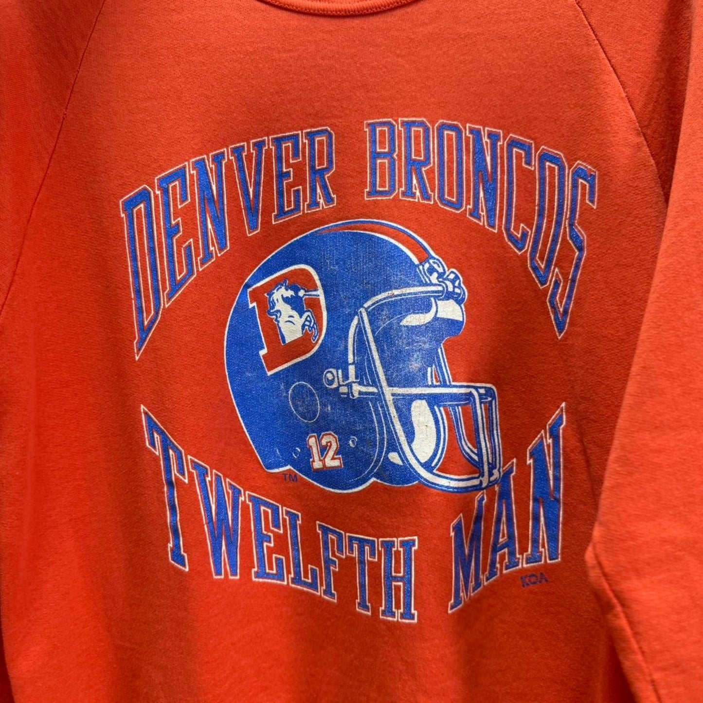 Vintage 80s Denver Broncos Twelfth Man NFL Crewneck