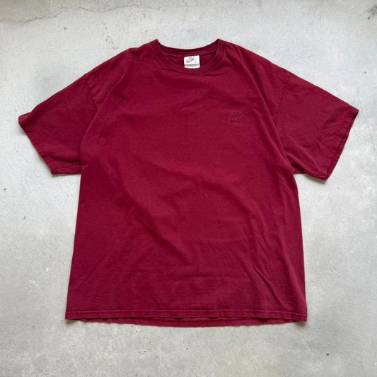 Vintage 90s Nike Side Swoosh Check T-Shirt - X-Large