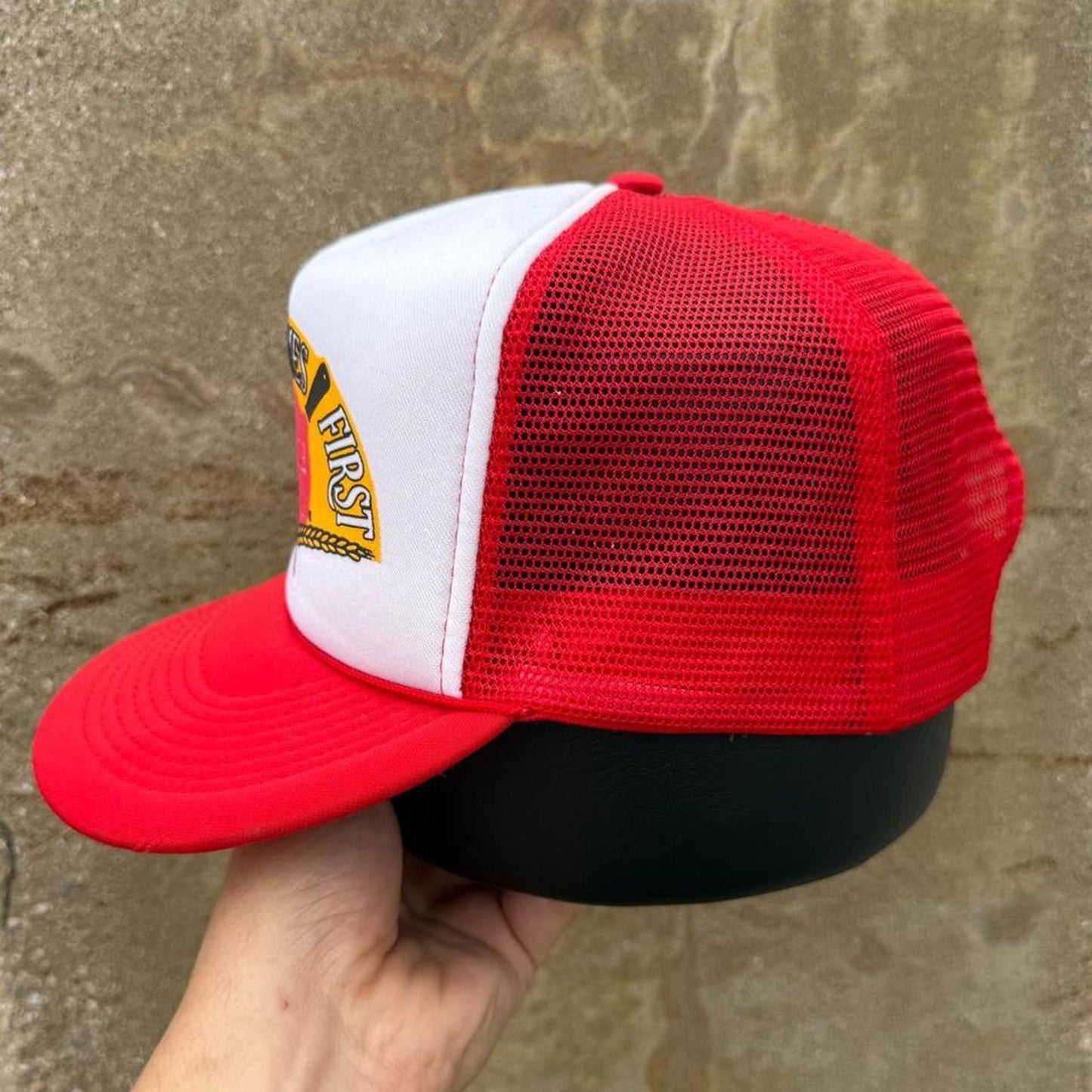 Vintage 80s Quality Comes First Gooch Trucker Cap