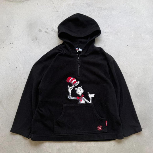 Vintage 90s Dr Seuss Cat in the Hat Fleece Hoodie - X-Large