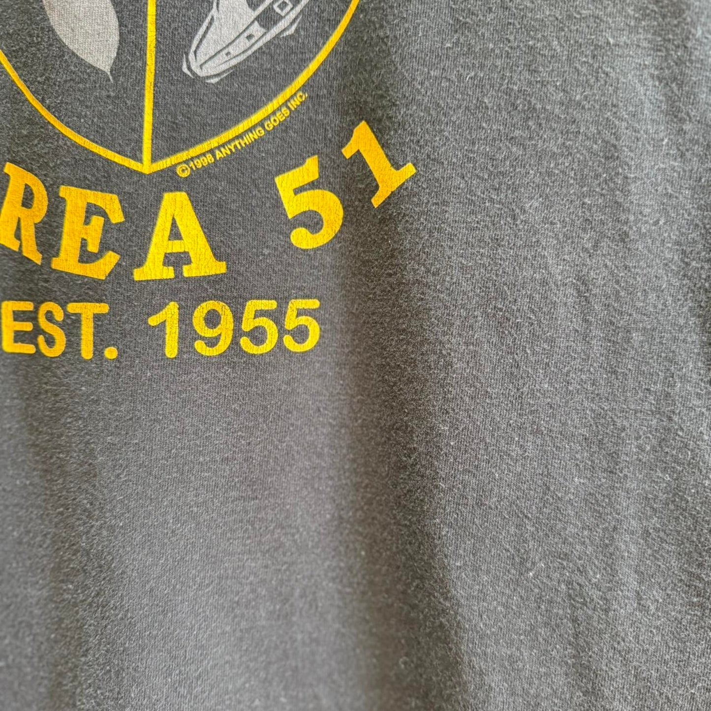 Vintage 90s Area 51 Alien University T-Shirt - Small