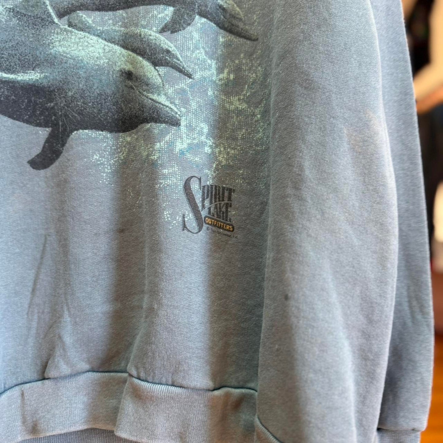 Vintage 90s Dolphin Animal Nature Crewneck - X-Large