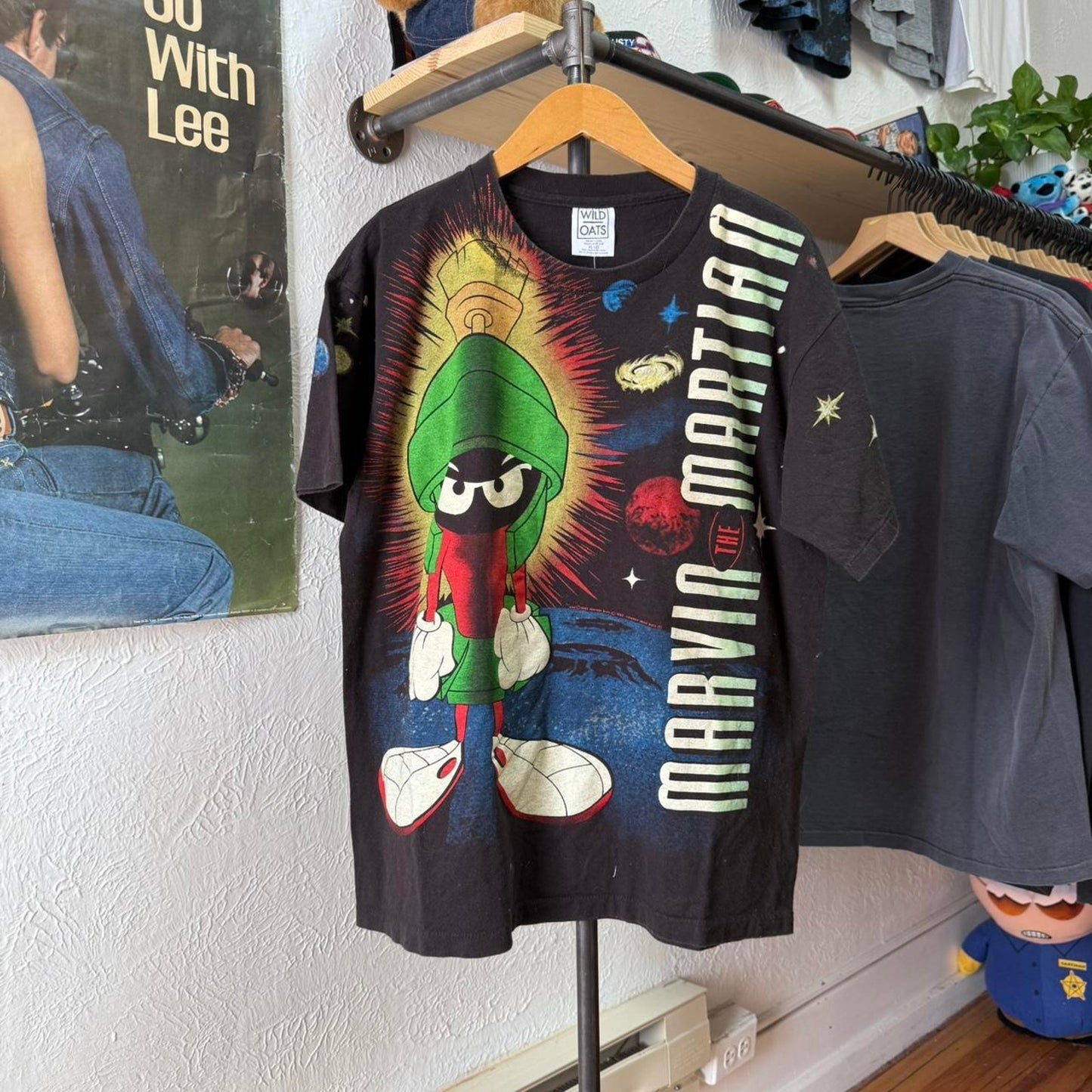 Vintage 90s Marvin the Martian Looney Tunes AOP T-Shirt - X-Large