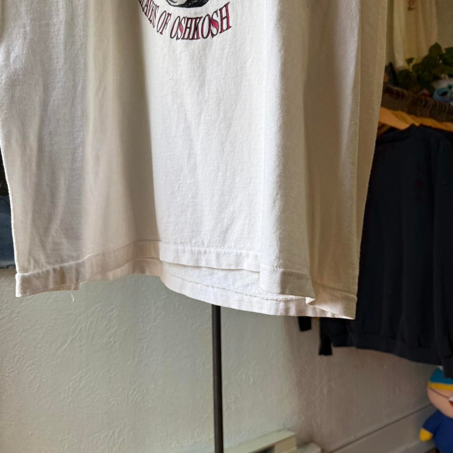 Vintage 90s Riding the Heavens of Osh Kosh BMW Biker T-Shirt - Large