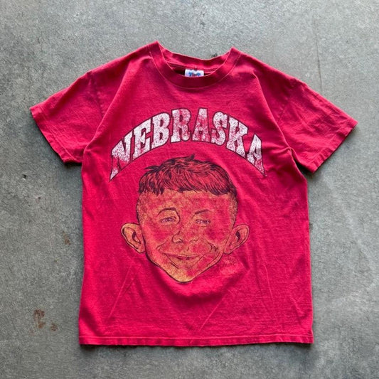 Vintage 90s Nebraska MAD TV Rare T-Shirt - Medium