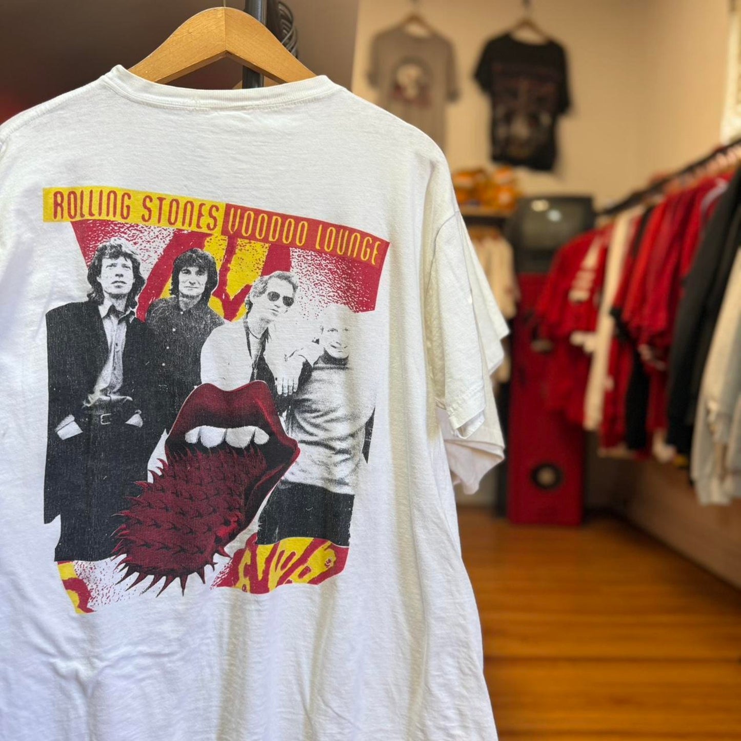 Vintage 1994 Rolling Stones Voodoo Lounge Band T-Shirt - Large