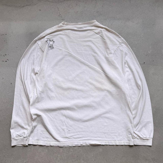Vintage Y2K Hip Dog Cool Cat Long Sleeve T-Shirt - X-Large
